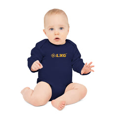 LXG Logo Baby Bodysuit | Long Sleeve Organic Cotton